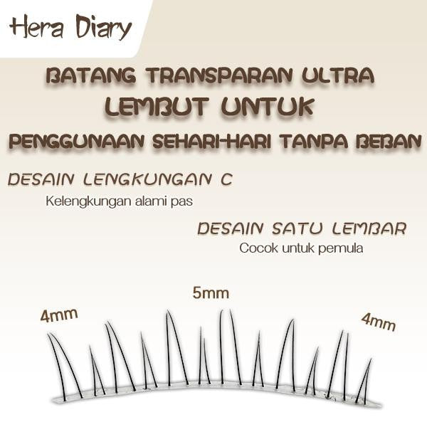 Hera Diary E05 Gratis Lem 5Pasang bulumta palsu bawah |Korea look natural bulumta palsu dolly COD