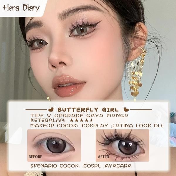 Hera Diary E10 Gratis Lem 5Pasang bulumta palsu Anime | Barbie look| bulumta palsu manga Douyin lentik COD