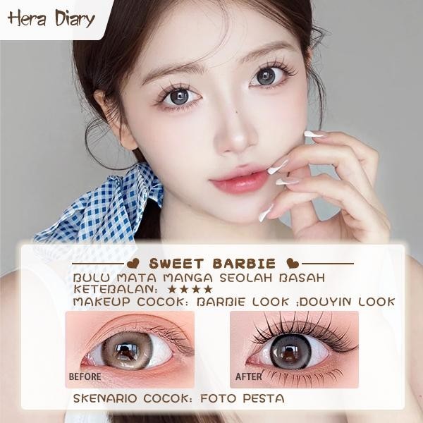 Hera Diary E08 Gratis Lem 5Pasang bulumta palsu Anime | Anemi look| bulumta palsu manga Douyin lentik COD