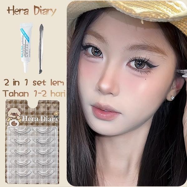 Hera Diary E05 Gratis Lem 5Pasang bulumta palsu bawah |Korea look natural bulumta palsu dolly COD