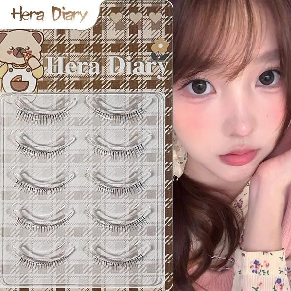 Hera Diary E06 Gratis Lem 5Pasang bulumta palsu bawah| Korea Idol look| bulumta palsu won Young Natural COD