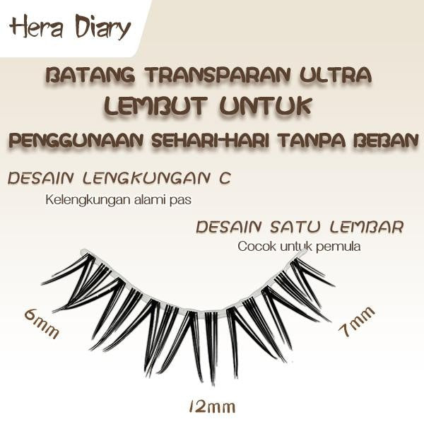 Hera Diary E10 Gratis Lem 5Pasang bulumta palsu Anime | Barbie look| bulumta palsu manga Douyin lentik COD