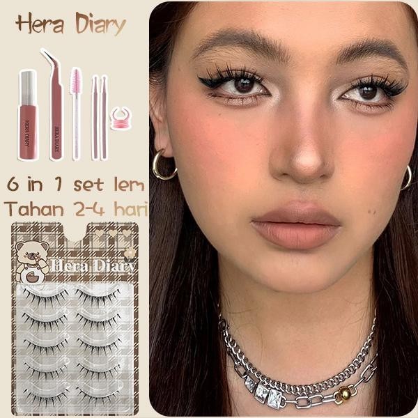 Hera Diary E08 Gratis Lem 5Pasang bulumta palsu Anime | Anemi look| bulumta palsu manga Douyin lentik COD