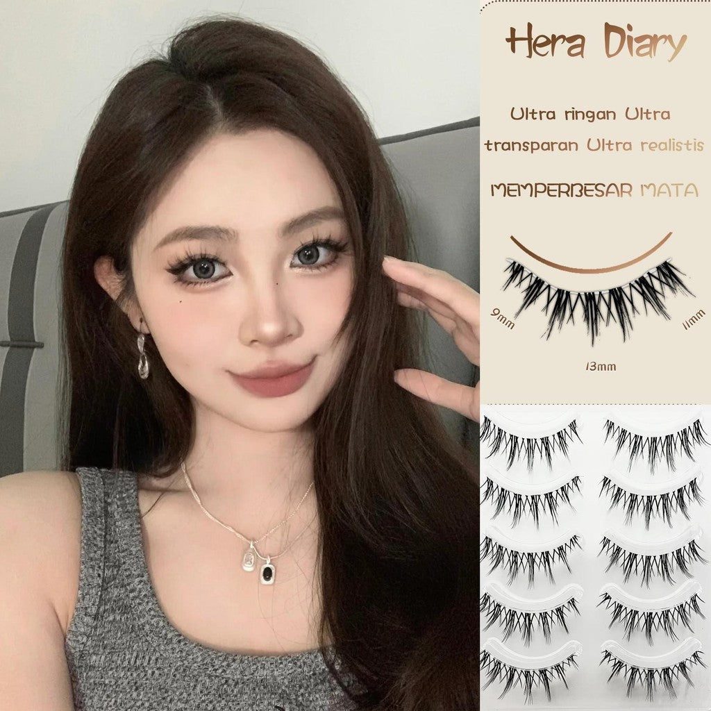 Hera Diary E09 Gratis Lem 5Pasang bulumta palsu Anime | Manga look| bulumta palsu manga Douyin lentik COD
